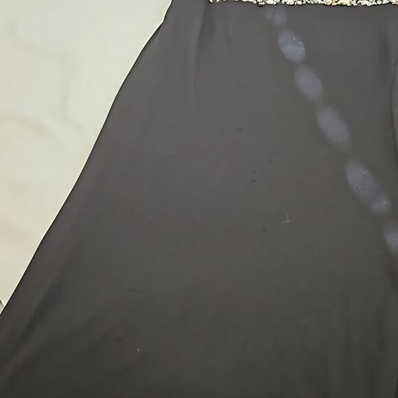 Rianna Couture Women's Formal Beaded Maxi Dress With Front Slit Size 16 Black - Picture 16 of 16